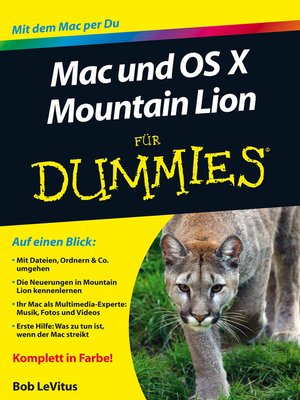 cover image of Mac und OS Mountain Lion fur Dummies
